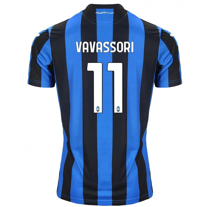 Danxen Bambino Maglia Dominic Vavassori #11 Blu Nero Kit Gara Home 2024/25 Maglietta