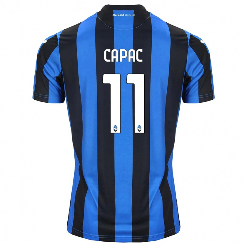 Danxen Bambino Maglia Alexandru Capac #11 Blu Nero Kit Gara Home 2024/25 Maglietta