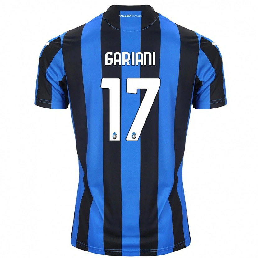 Danxen Bambino Maglia Niccolò Gariani #17 Blu Nero Kit Gara Home 2024/25 Maglietta