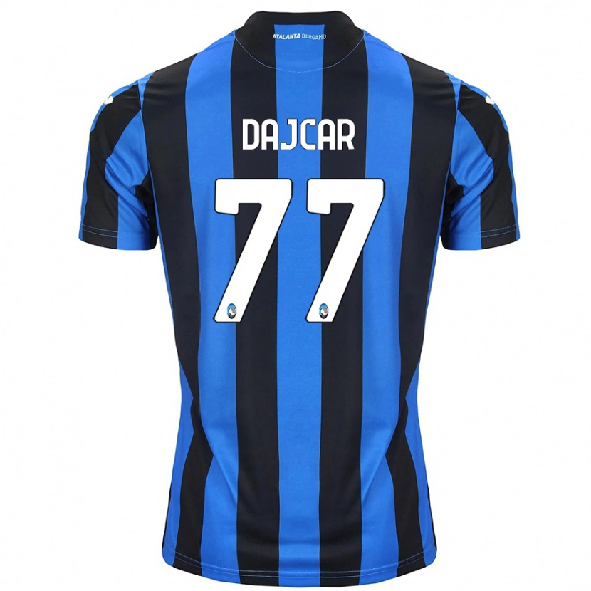 Danxen Bambino Maglia Matevz Dajcar #77 Blu Nero Kit Gara Home 2024/25 Maglietta