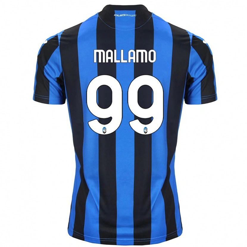 Danxen Bambino Maglia Alessandro Mallamo #99 Blu Nero Kit Gara Home 2024/25 Maglietta