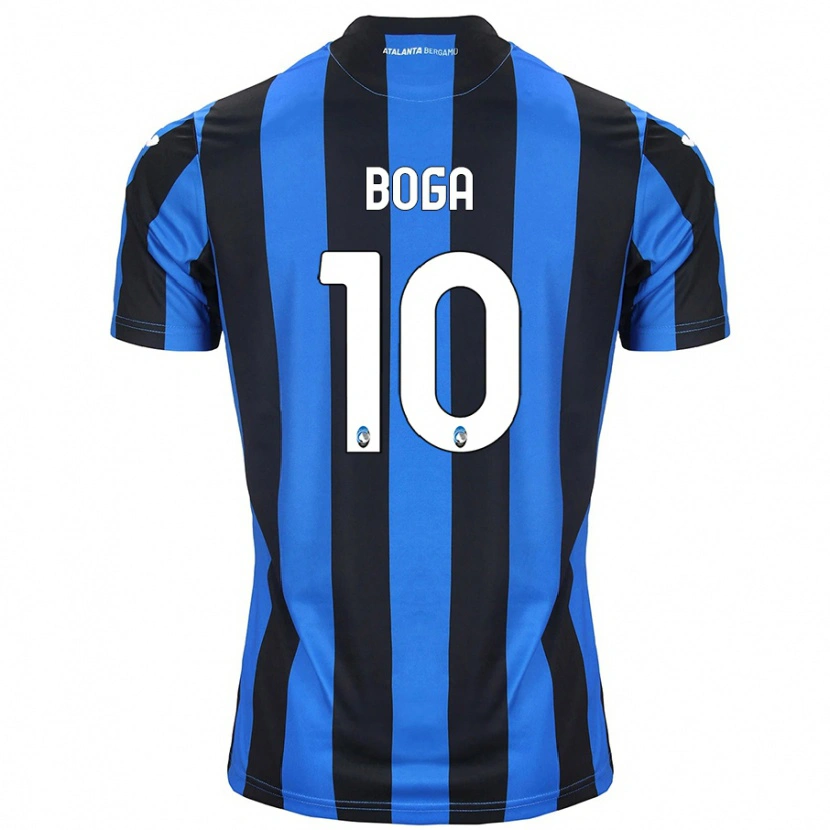 Danxen Bambino Maglia Jeremie Boga #10 Blu Nero Kit Gara Home 2024/25 Maglietta