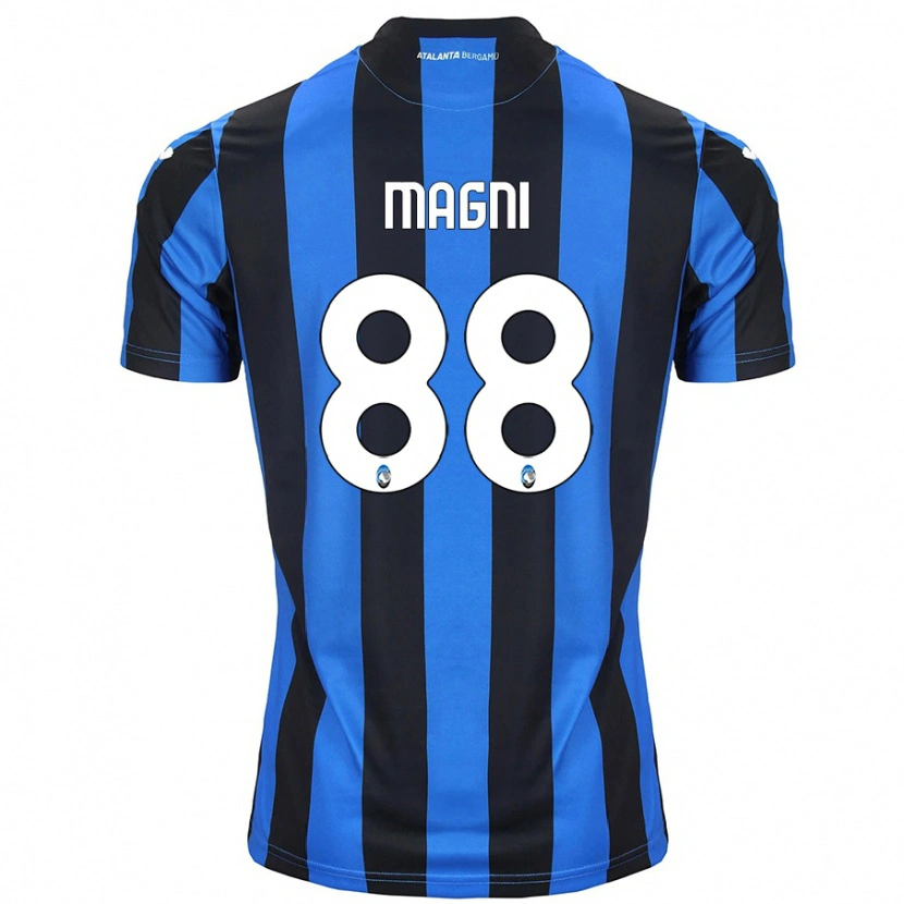 Danxen Bambino Maglia Gloria Magni #88 Blu Nero Kit Gara Home 2024/25 Maglietta