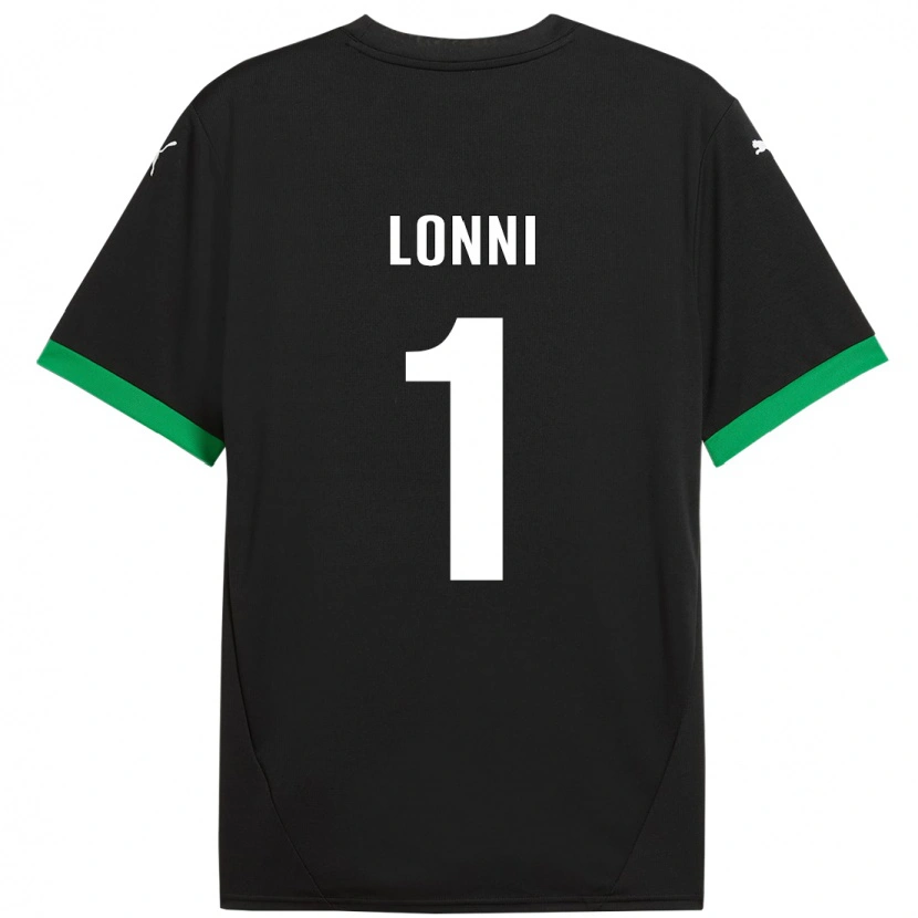 Danxen Bambino Maglia Lia Lonni #1 Nero Verde Scuro Kit Gara Home 2024/25 Maglietta