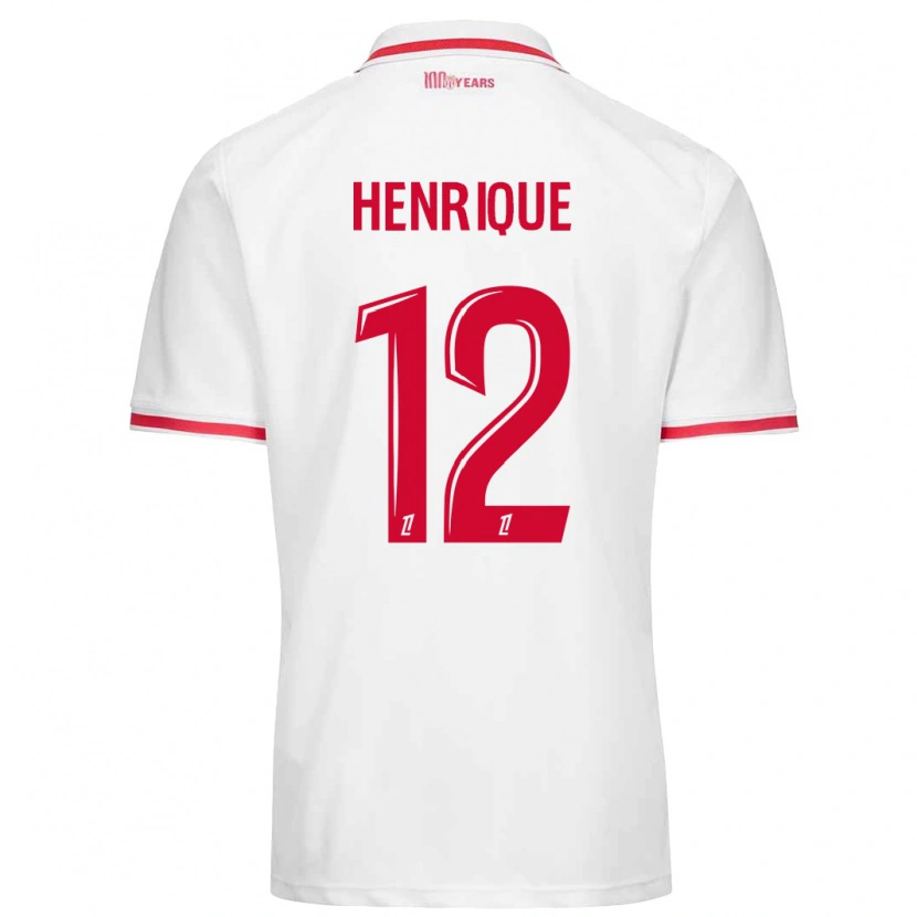 Danxen Bambino Maglia Caio Henrique #12 Bianco Rosso Kit Gara Home 2024/25 Maglietta