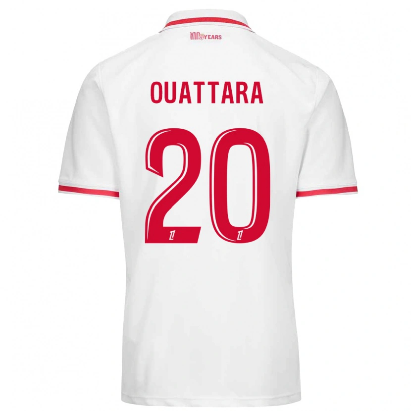 Danxen Bambino Maglia Kassoum Ouattara #20 Bianco Rosso Kit Gara Home 2024/25 Maglietta