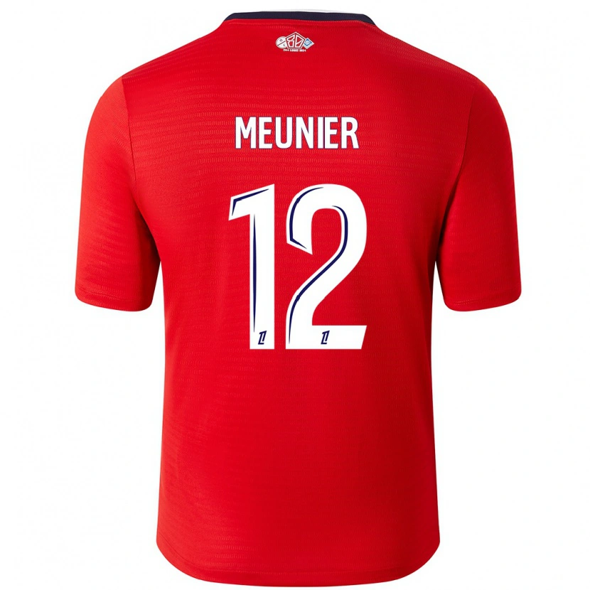 Danxen Bambino Maglia Thomas Meunier #12 Rosso Bianco Kit Gara Home 2024/25 Maglietta