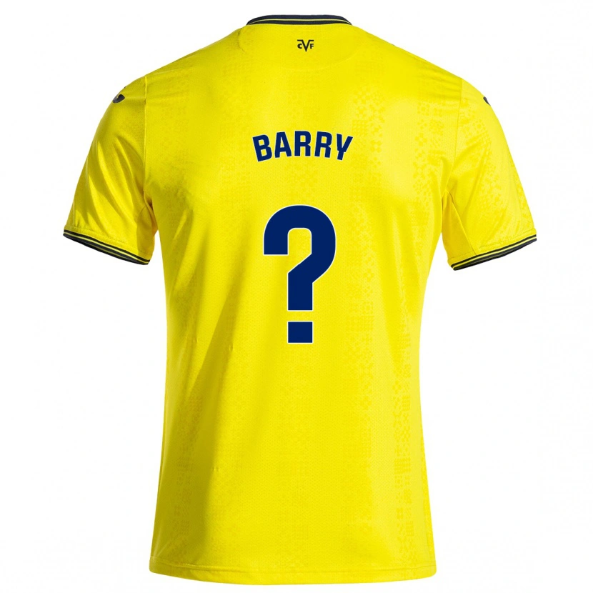 Danxen Bambino Maglia Mahamoud Barry #0 Giallo Nero Kit Gara Home 2024/25 Maglietta