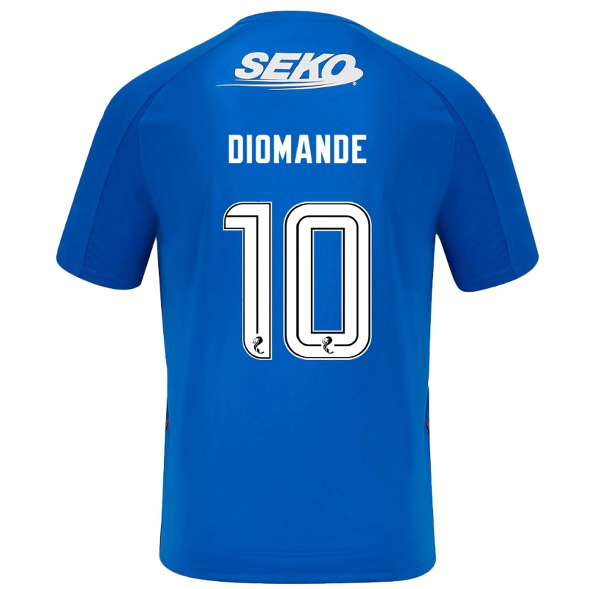Danxen Bambino Maglia Mohamed Diomandé #10 Blu Scuro Kit Gara Home 2024/25 Maglietta
