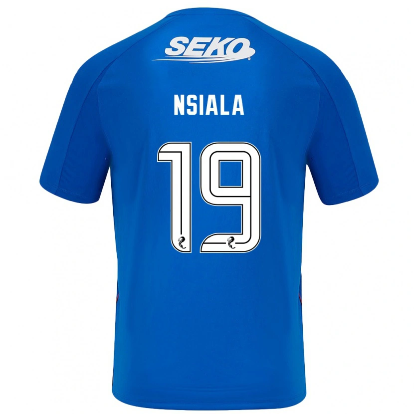 Danxen Bambino Maglia Clinton Nsiala #19 Blu Scuro Kit Gara Home 2024/25 Maglietta