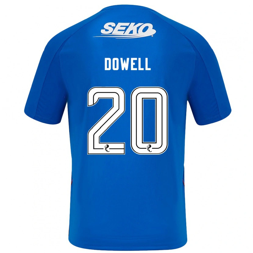Danxen Bambino Maglia Kieran Dowell #20 Blu Scuro Kit Gara Home 2024/25 Maglietta