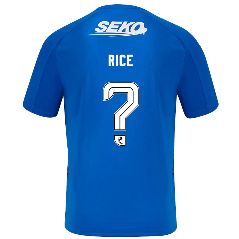 Danxen Bambino Maglia Bailey Rice #0 Blu Scuro Kit Gara Home 2024/25 Maglietta