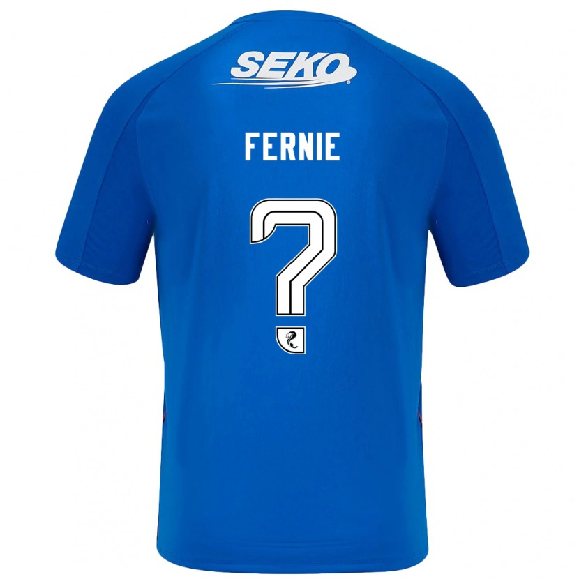 Danxen Bambino Maglia Cameron Fernie #0 Blu Scuro Kit Gara Home 2024/25 Maglietta
