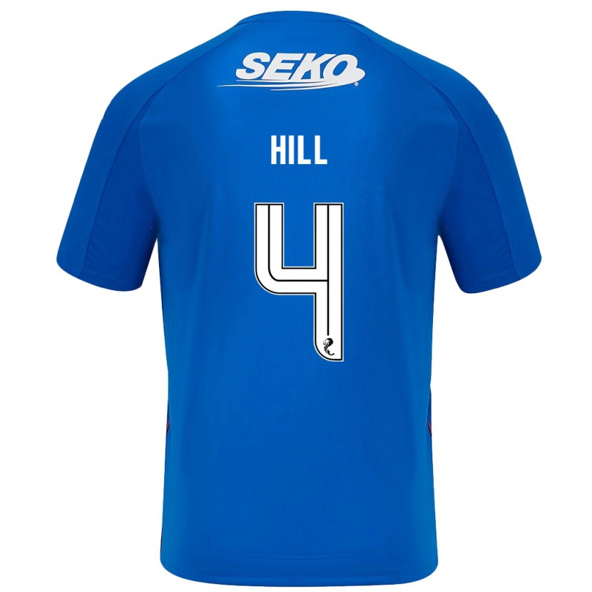 Danxen Bambino Maglia Kathryn Hill #4 Blu Scuro Kit Gara Home 2024/25 Maglietta