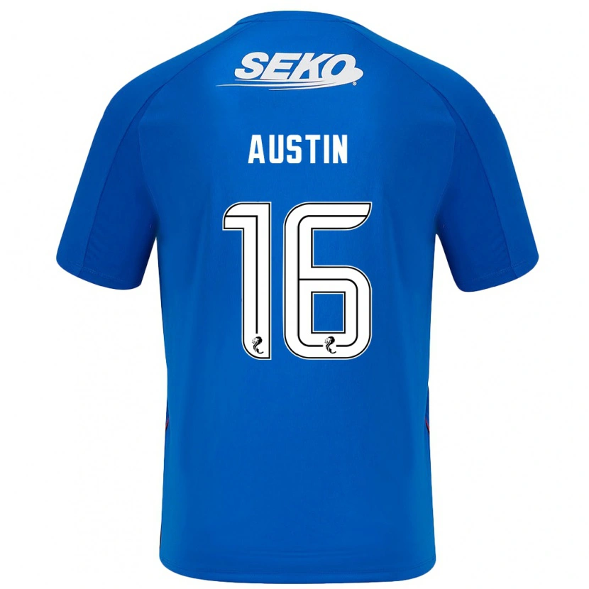 Danxen Bambino Maglia Eilidh Austin #16 Blu Scuro Kit Gara Home 2024/25 Maglietta