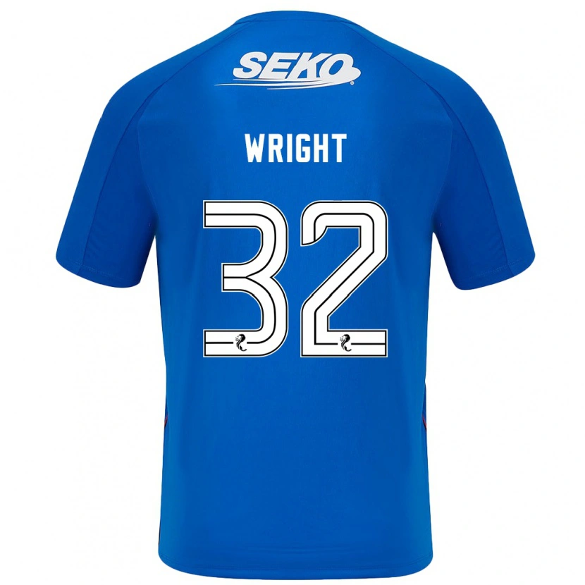 Danxen Bambino Maglia Kieran Wright #32 Blu Scuro Kit Gara Home 2024/25 Maglietta