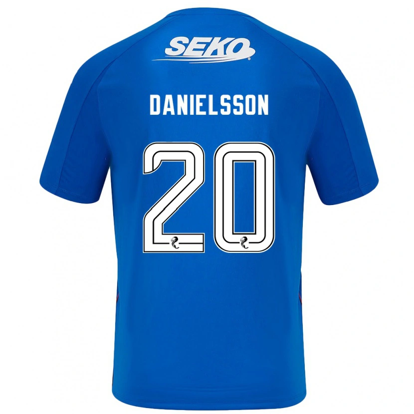 Danxen Bambino Maglia Jenny Julia Danielsson #20 Blu Scuro Kit Gara Home 2024/25 Maglietta