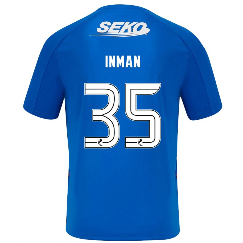 Danxen Bambino Maglia Lucy Inman #35 Blu Scuro Kit Gara Home 2024/25 Maglietta