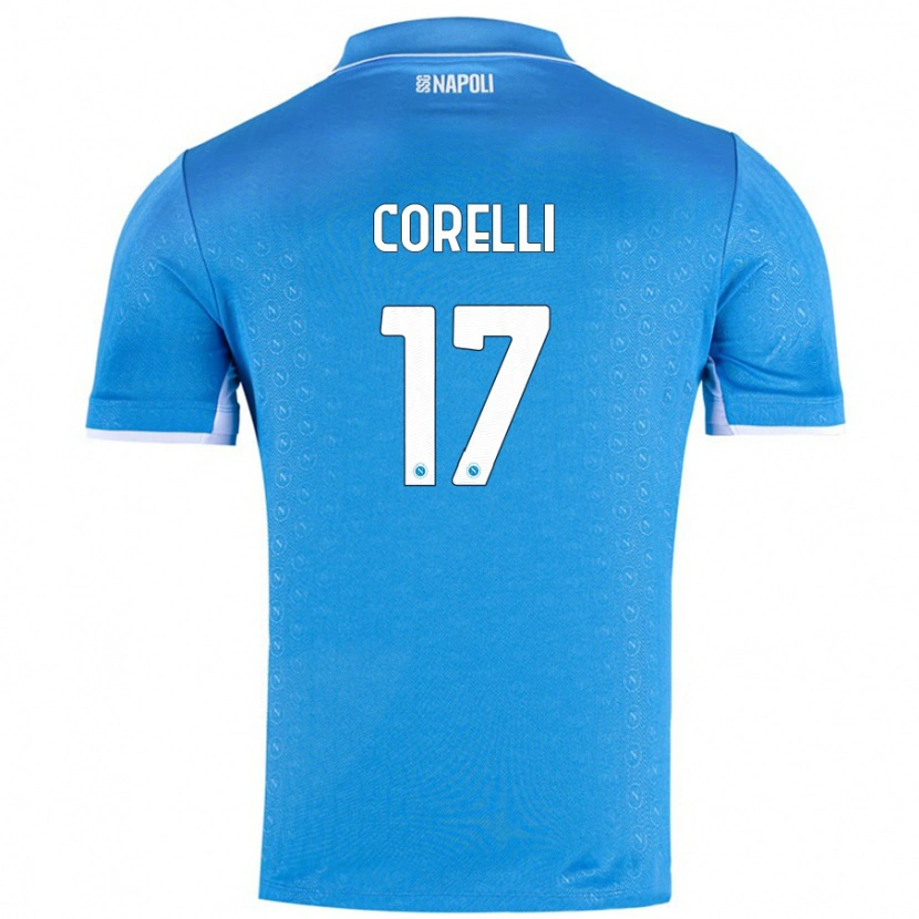 Danxen Bambino Maglia Alice Corelli #17 Azzurro Cielo Kit Gara Home 2024/25 Maglietta