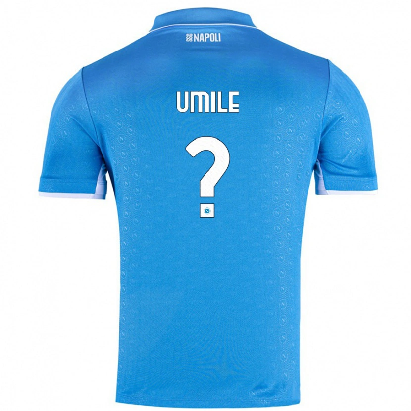 Danxen Bambino Maglia Bruno Umile #0 Azzurro Cielo Kit Gara Home 2024/25 Maglietta