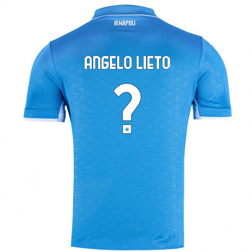 Danxen Bambino Maglia Angelo Lieto #0 Azzurro Cielo Kit Gara Home 2024/25 Maglietta