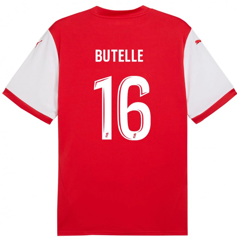 Danxen Bambino Maglia Ludovic Butelle #16 Rosso Bianco Kit Gara Home 2024/25 Maglietta