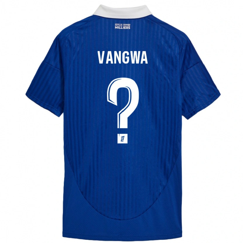 Danxen Bambino Maglia Jilva Vangwa #0 Blu Bianco Kit Gara Home 2024/25 Maglietta