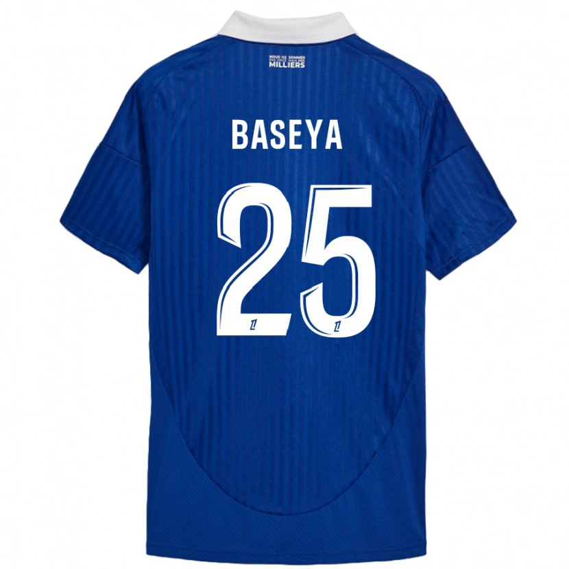 Danxen Bambino Maglia Steven Baseya #25 Blu Bianco Kit Gara Home 2024/25 Maglietta