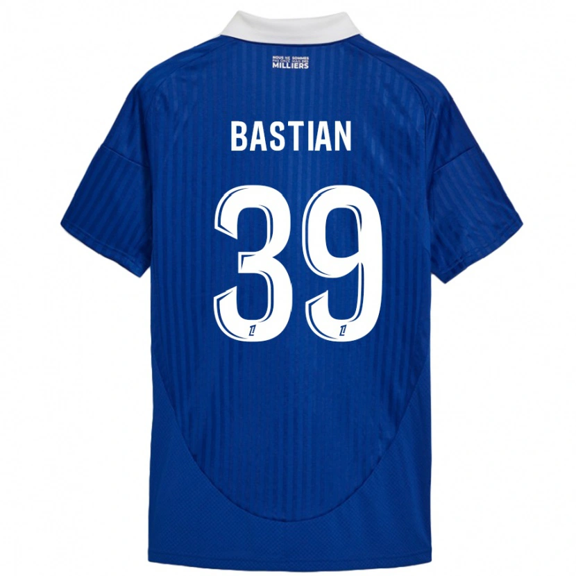 Danxen Bambino Maglia Maxime Bastian #39 Blu Bianco Kit Gara Home 2024/25 Maglietta