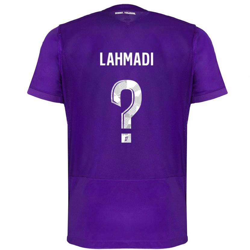 Danxen Bambino Maglia Noah Lahmadi #0 Viola Bianco Kit Gara Home 2024/25 Maglietta
