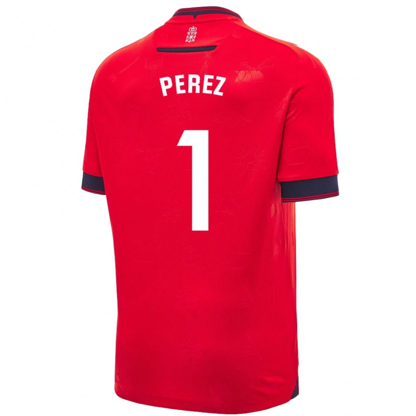 Danxen Bambino Maglia Silvia Pérez Fernández De Romarategui #1 Rosso Bianco Kit Gara Home 2024/25 Maglietta