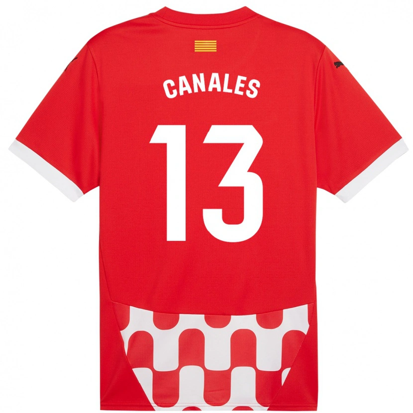 Danxen Bambino Maglia Juanvi Canales #13 Rosso Bianco Kit Gara Home 2024/25 Maglietta