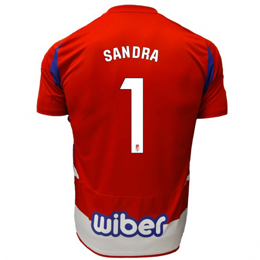 Danxen Bambino Maglia Sandra #1 Rosso Bianco Blu Kit Gara Home 2024/25 Maglietta