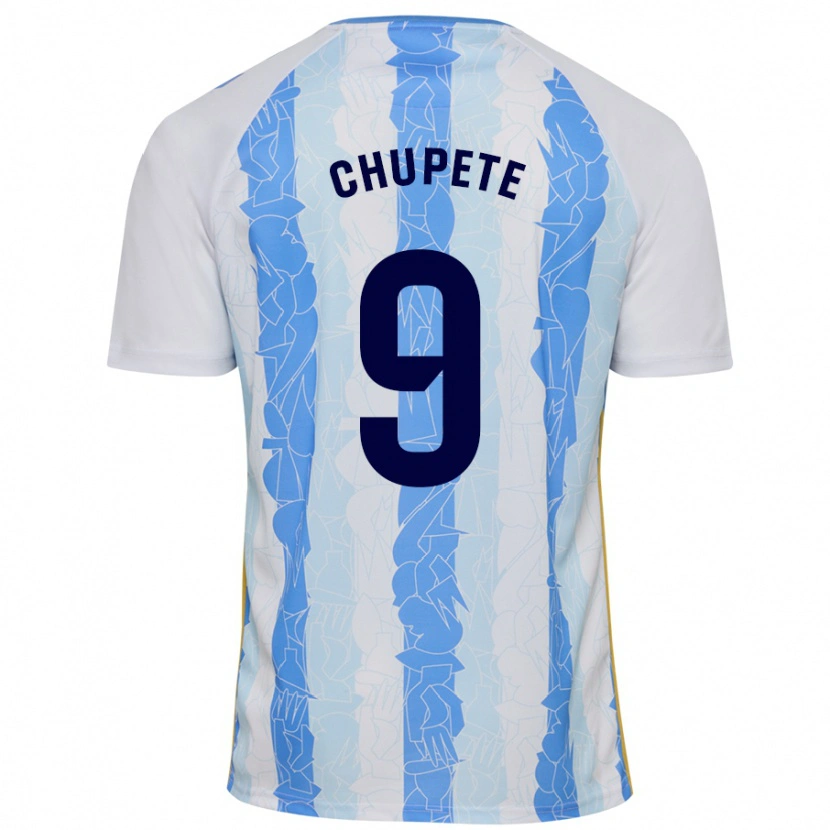 Danxen Bambino Maglia Chupete #9 Bianco Blu Kit Gara Home 2024/25 Maglietta