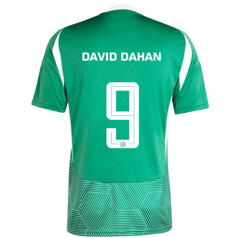 Danxen Bambino Maglia Omer David Dahan #9 Verde Bianco Kit Gara Home 2024/25 Maglietta