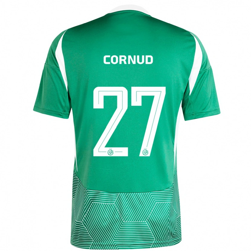 Danxen Bambino Maglia Pierre Cornud #27 Verde Bianco Kit Gara Home 2024/25 Maglietta