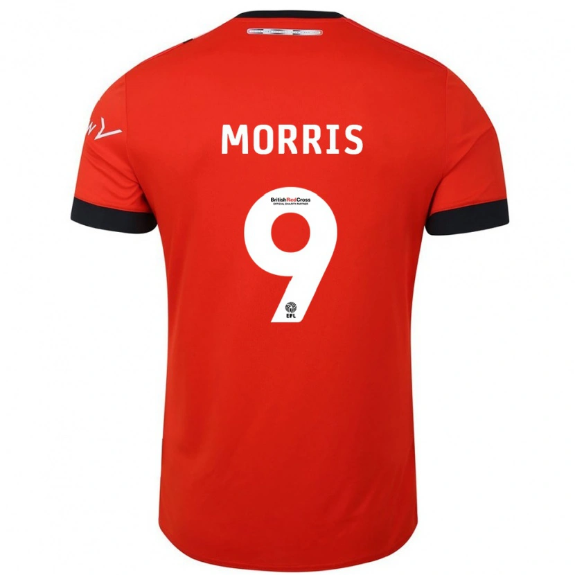 Danxen Bambino Maglia Carlton Morris #9 Arancione Nero Kit Gara Home 2024/25 Maglietta