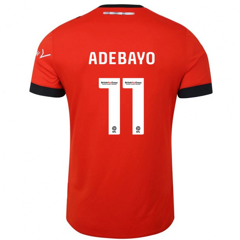 Danxen Bambino Maglia Elijah Adebayo #11 Arancione Nero Kit Gara Home 2024/25 Maglietta