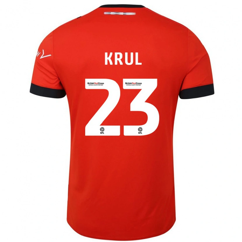 Danxen Bambino Maglia Tim Krul #23 Arancione Nero Kit Gara Home 2024/25 Maglietta