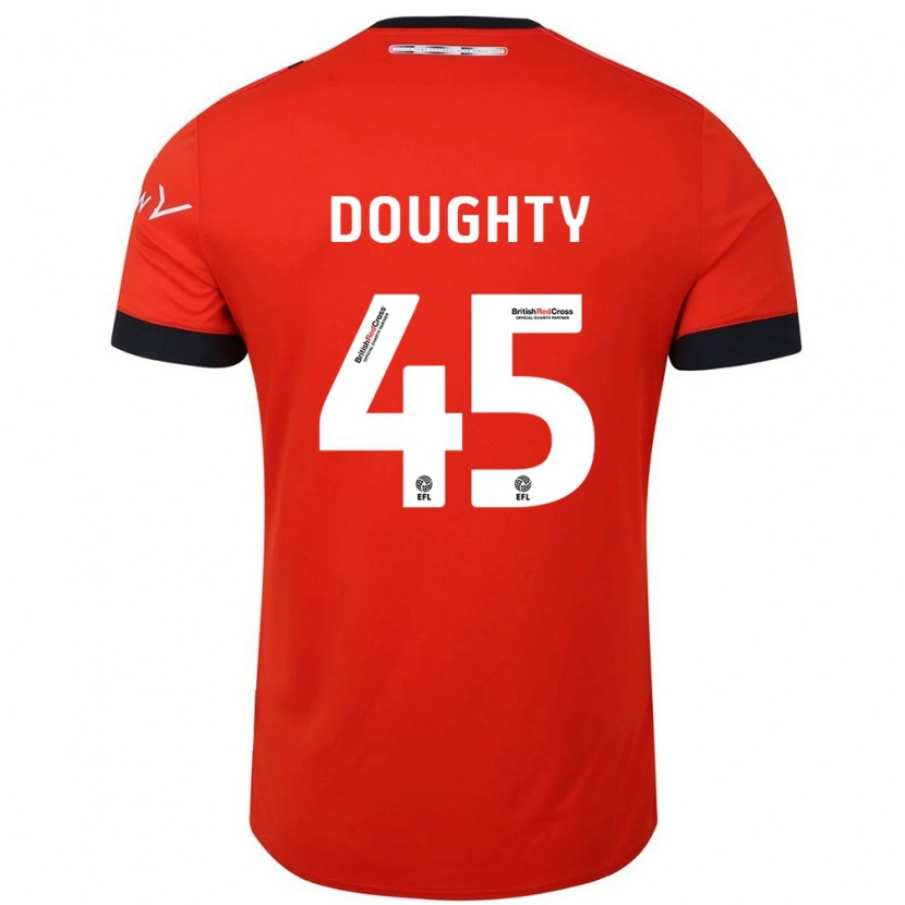 Danxen Bambino Maglia Alfie Doughty #45 Arancione Nero Kit Gara Home 2024/25 Maglietta