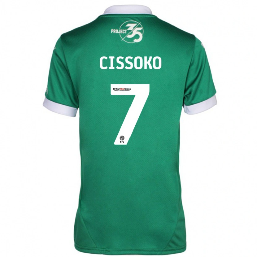 Danxen Bambino Maglia Ibrahim Cissoko #7 Verde Bianco Kit Gara Home 2024/25 Maglietta