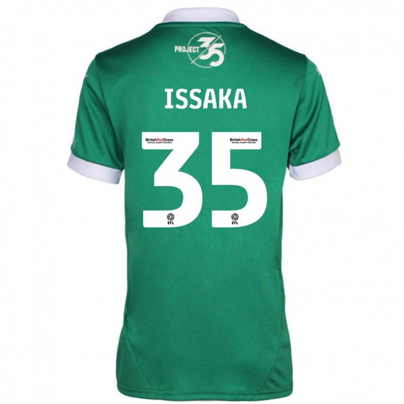 Danxen Bambino Maglia Freddie Issaka #35 Verde Bianco Kit Gara Home 2024/25 Maglietta