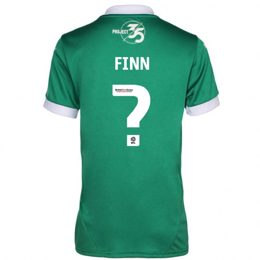 Danxen Bambino Maglia Tegan Finn #0 Verde Bianco Kit Gara Home 2024/25 Maglietta