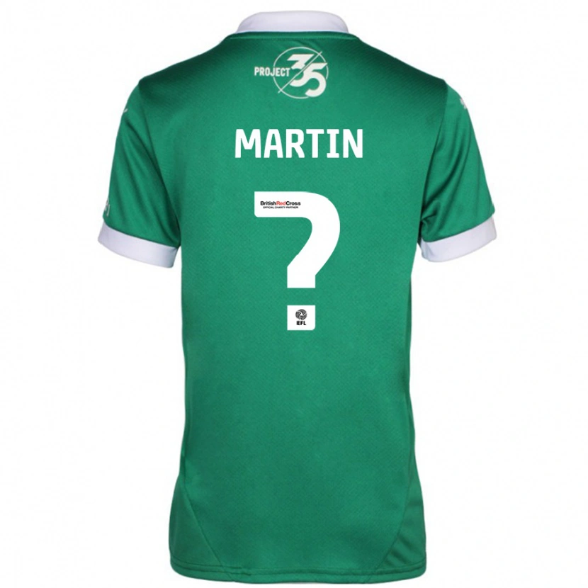 Danxen Bambino Maglia Matthew Martin #0 Verde Bianco Kit Gara Home 2024/25 Maglietta