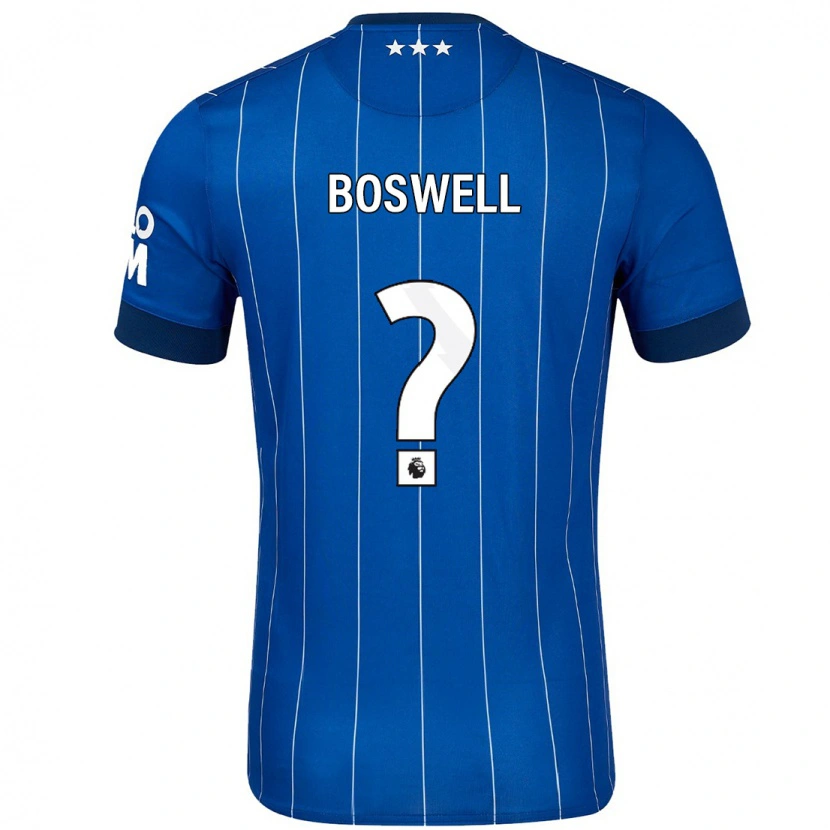 Danxen Bambino Maglia Ashton Boswell #0 Blu Navy Kit Gara Home 2024/25 Maglietta