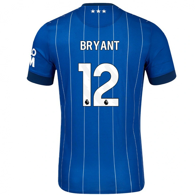 Danxen Bambino Maglia Issy Bryant #12 Blu Navy Kit Gara Home 2024/25 Maglietta