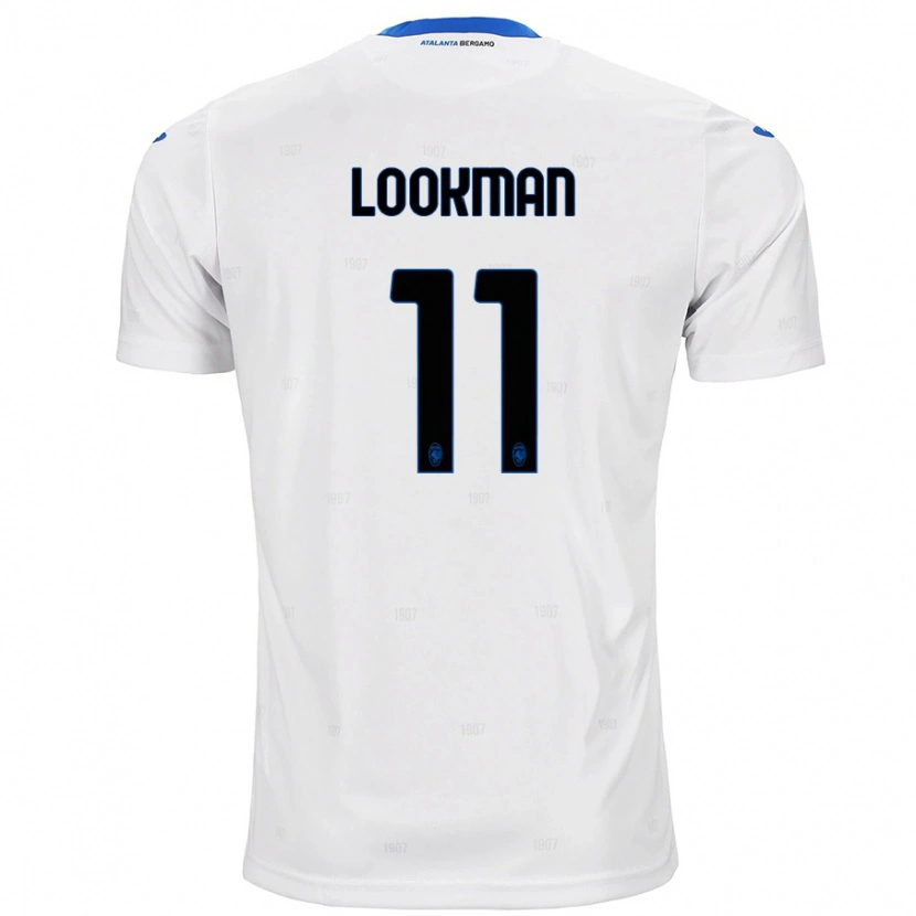 Danxen Bambino Maglia Ademola Lookman #11 Bianco Kit Gara Away 2024/25 Maglietta