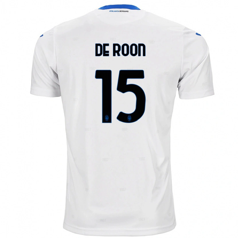 Danxen Bambino Maglia Marten De Roon #15 Bianco Kit Gara Away 2024/25 Maglietta