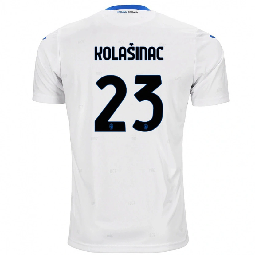 Danxen Bambino Maglia Sead Kolasinac #23 Bianco Kit Gara Away 2024/25 Maglietta