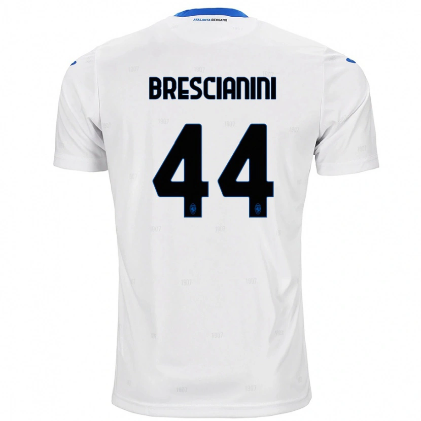 Danxen Bambino Maglia Marco Brescianini #44 Bianco Kit Gara Away 2024/25 Maglietta